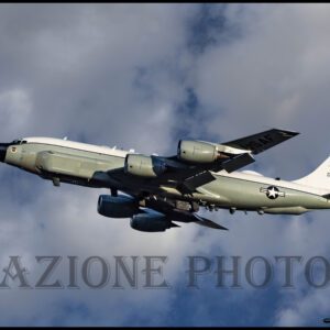 Military Electronic Warfare Aircraft Photograph of RC-135 Rivet Joint