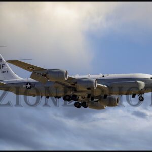 Military Electronic Warfare Aircraft Photograph of RC-135 Rivet Joint